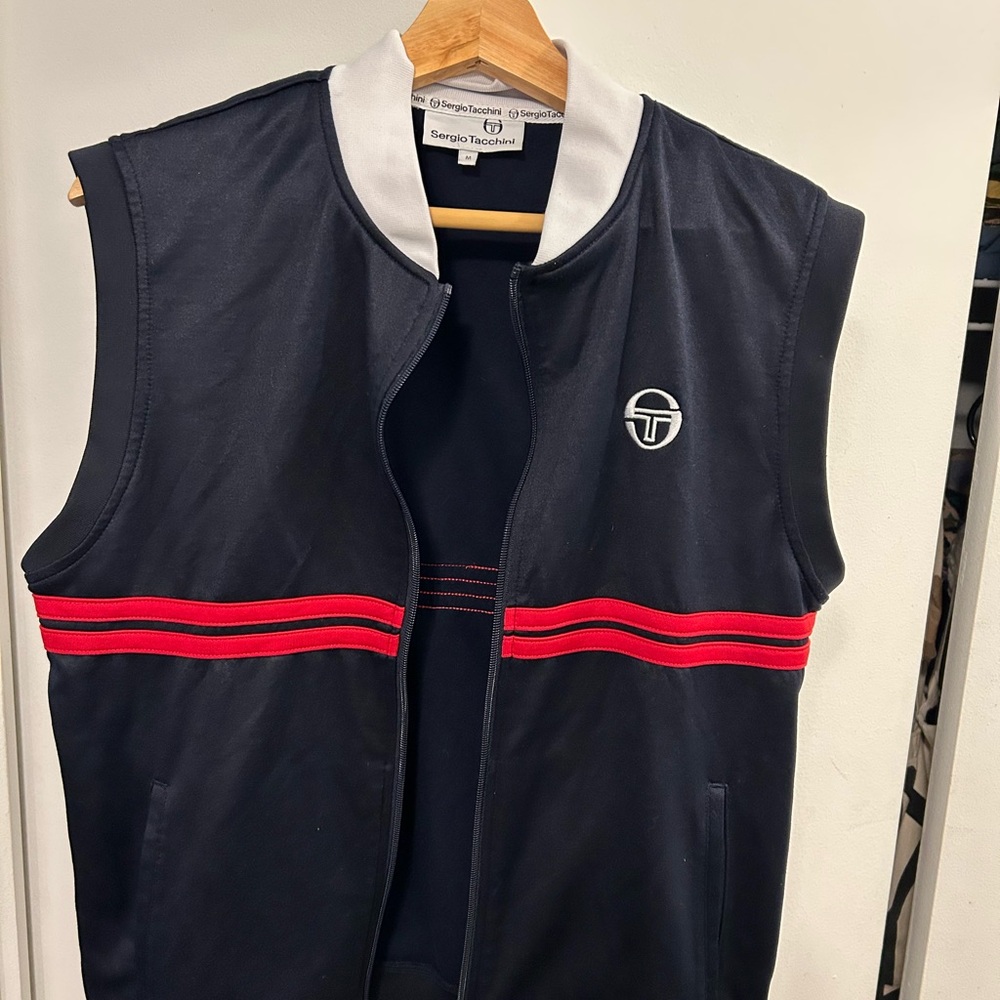Sergio Tacchini Classic Dark Blue,Red & White Apparel